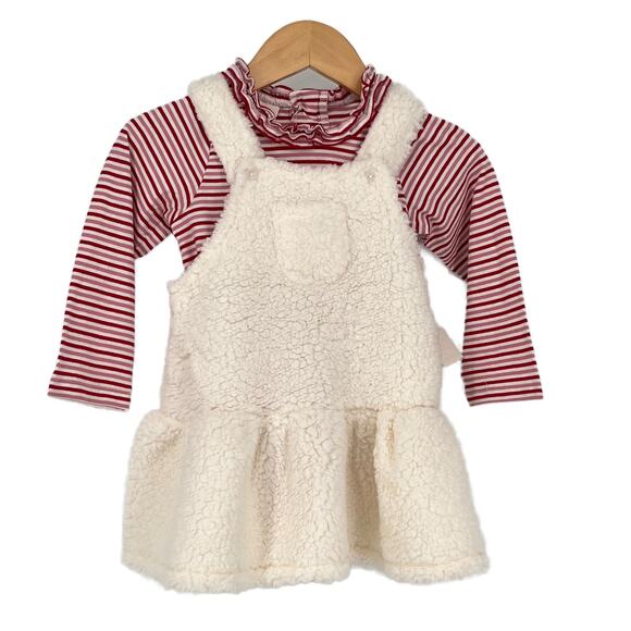 First Impressions Baby Girl's Jumper Set in Red/White Size 24 Month - Picture 1 of 15